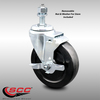 Service Caster 5 Inch SS Hard Rubber Wheel Swivel ½ Inch Threaded Stem Caster with Brake SCC SCC-SSTS20S514-HRS-TLB-121315